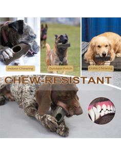 Juguete Irrompible para Perros Terlopbon Mediano Gris 2