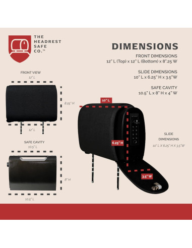 Cabezal Desmontable con Caja Fuerte LA CAJA FUERTE DEL CABEZAL