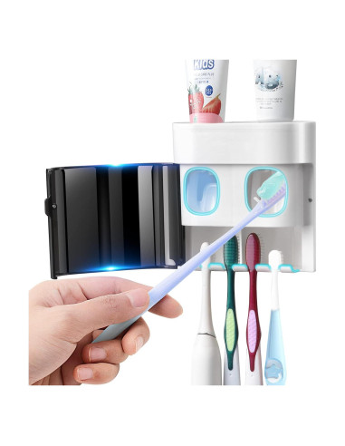 Soporte para Cepillos de Dientes GFWARE TH001 Negro con Dispensador Automático