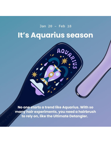 Cepillo Desenredante Tangle Teezer Acuario para Cabello Húmedo y Seco