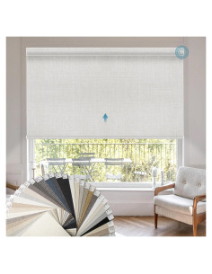 Persiana Motorizada WEFFORT 100% Oscurecimiento 20x7.6cm