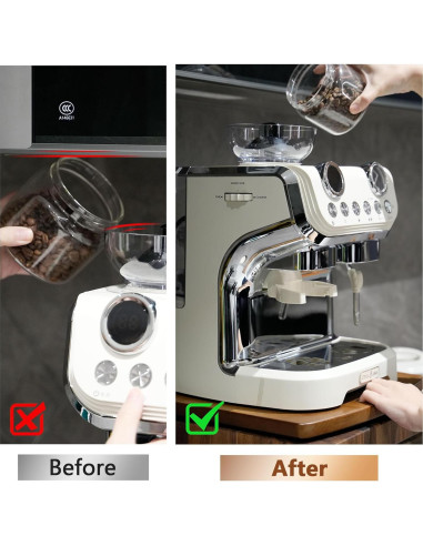 Bandeja Deslizante de Madera WifePro 33x36cm para Cafetera