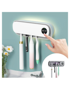 Soporte de cepillos de dientes UV BlueBark01 con 5 ranuras