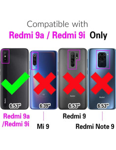 Funda Xiaomi Redmi 9A/9i Asuwish con soporte y ranuras 2