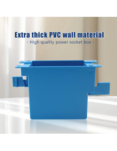 Caja de Trabajo Antiguo XGGYA 1 Gang PVC 11x6x6.7cm 2