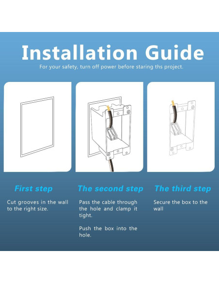 Caja de Trabajo Antiguo XGGYA 1 Gang PVC 11x6x6.7cm