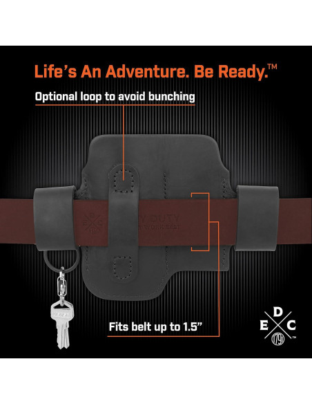 Funda de Cuero EDC 1791 para Multiherramientas y Linternas