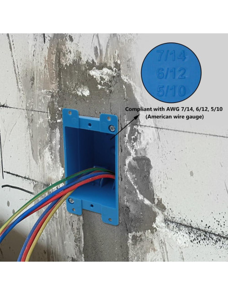 Caja de Trabajo Antiguo XGGYA 1 Gang PVC 11x6x6.7cm