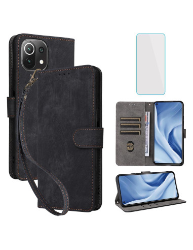 Funda Billetera IUQXU para Xiaomi 11 Lite 5G NE con RFID