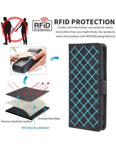 Funda Billetera IUQXU para Xiaomi 11 Lite 5G NE con RFID