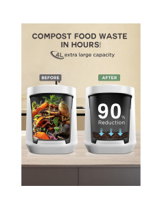 Compostador Eléctrico CompoNova Gaia 4L Sin Olores Blanco 2