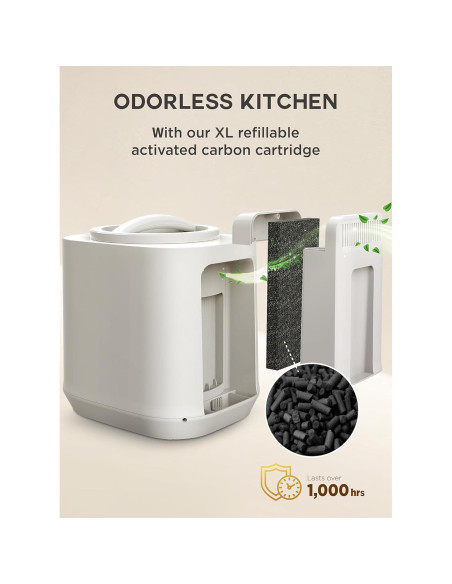 Compostador Eléctrico CompoNova Gaia 4L Sin Olores Blanco