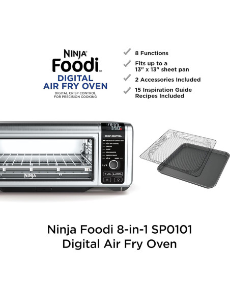 Horno de Mostrador Ninja SP101 Digital 8-en-1 1800W XL