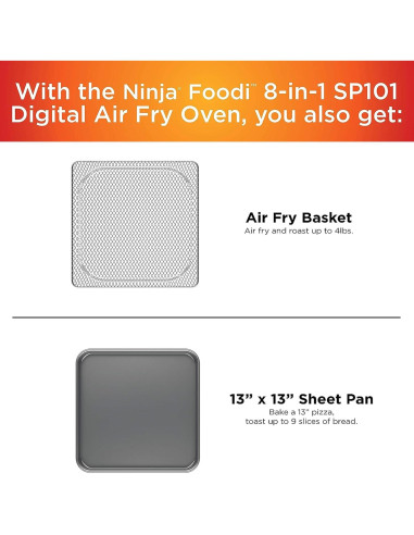 Horno de Mostrador Ninja SP101 Digital 8-en-1 1800W XL