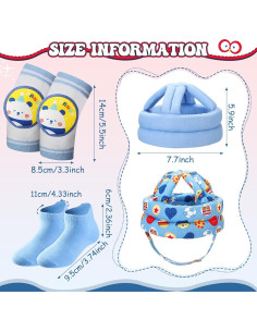 Kit de Seguridad para Bebés Panitay 15 Pcs Azul Ajustable 2