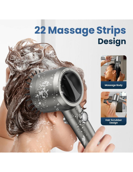 Cabezal de Ducha Filtrado Jomst con Manguera 152.4 cm 4 Modos Cabezal de Ducha Filtrado Jomst con Manguera 152.4 cm 4 Modos