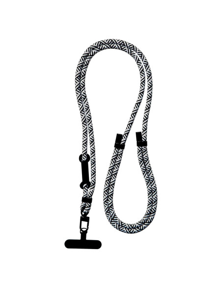 Cinta ajustable para teléfono Anker, correa manos libres negra