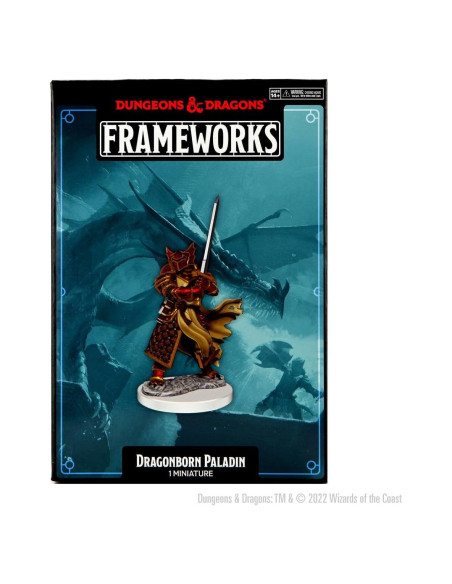 Figurita D&D Paladín Dragonborn Masculino Sin Pintar Figurita D&D Paladín Dragonborn Masculino Sin Pintar