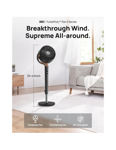 Ventilador de Pie Dreo DR-HPF002 Oscilante 8 Velocidades 40" Negro 2