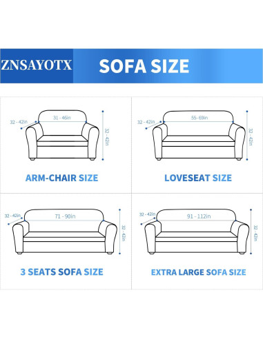 Funda de Silla ZNSAYOTX Jacquard Verde Militar 1 Pieza