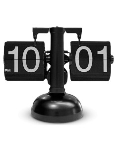 Reloj de Escritorio Digital Retro HERCHR Negro Mecánico