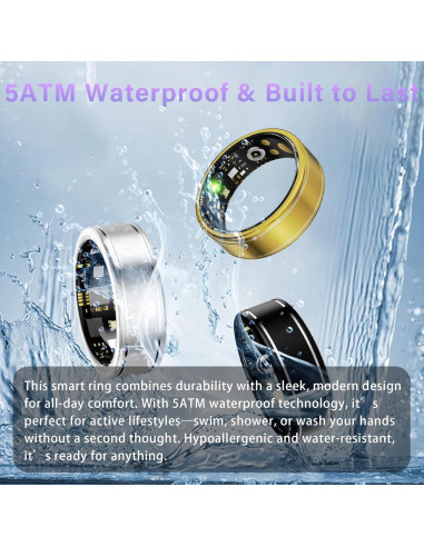 Anillo Inteligente Anarow R10M - Monitoreo Salud y Fitness 5ATM