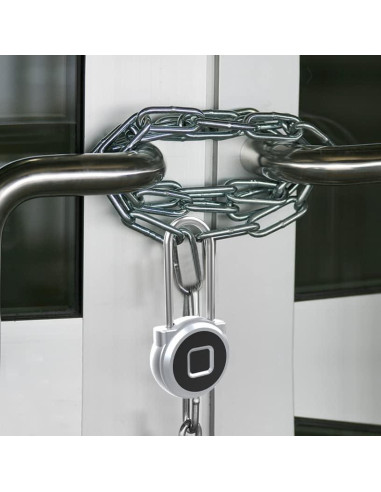 Candado Biométrico eLinkSmart con Huella Dactilar 45mm Plata