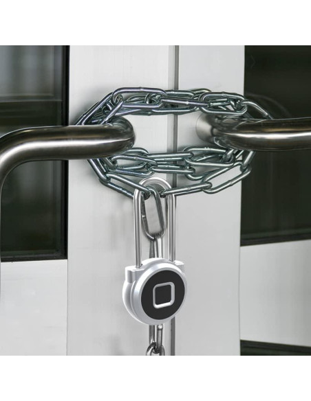 Candado Biométrico eLinkSmart con Huella Dactilar 45mm Plata