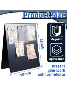 Tablero Magnético de Corcho Leinuosen 25.5x30.5cm Doble Cara 2