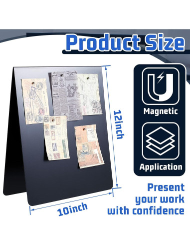 Tablero Magnético de Corcho Leinuosen 25.5x30.5cm Doble Cara