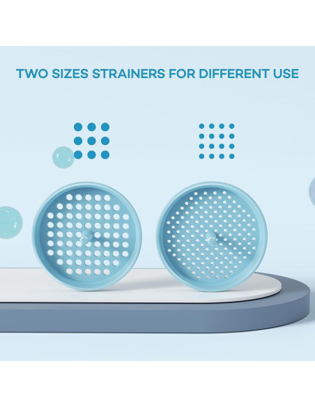 Embudo Versátil Pisol con 5 Tamaños y 2 Coladores, Azul