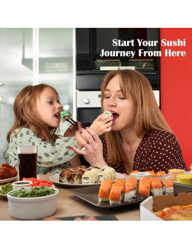 Kit de Hacer Sushi 28 en 1 SmileTools - Herramientas de Bambú