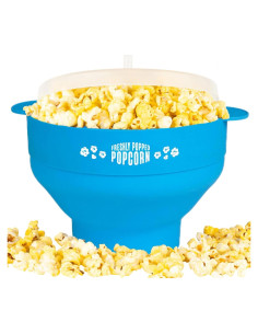Popcornera de Silicona Stock Your Home Azul 15 Tazas Plegable