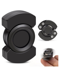 Juguete Antiestrés 3-en-1 D.G.PLAYER Negro - Spinner, Deslizador y Clicker