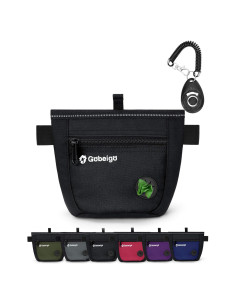Bolsa de golosinas para perros Gobeigo con clicker y cierres magnéticos