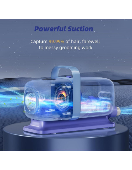 Kit de Aseo para Perros Buenkee con Aspiradora y Cortadora