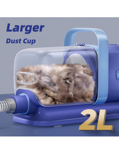 Kit de Aseo para Perros Buenkee con Aspiradora y Cortadora