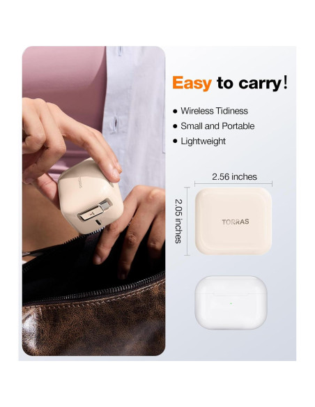 Cargador USB C TORRAS 40W con Cable Retráctil Dorado Rosa