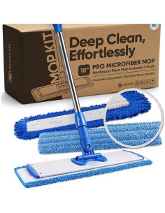 Mopa Profesional de Microfibra 45.72 cm - Limpieza Húmeda y Seca 2