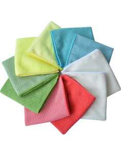 Paquete de 20 Paños de Microfibra SINLAND 30x30cm Colorido 2