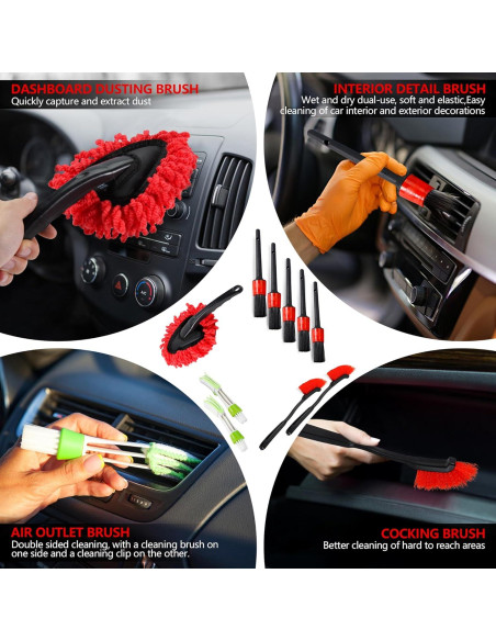 Kit de Detalle de Coche 22 Piezas MIANYINGR AUTO01