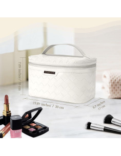 Bolsa de Maquillaje Dajasan Grande de Cuero PU 30x18x17 cm 2