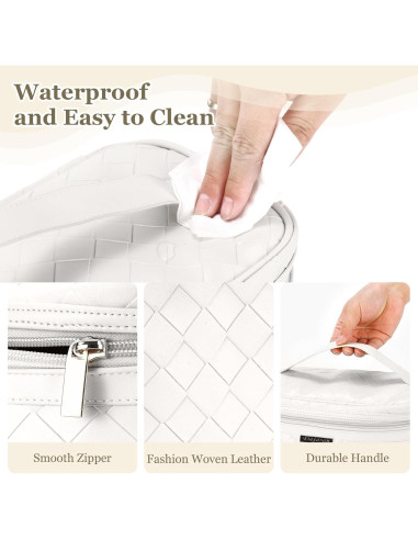 Bolsa de Maquillaje Dajasan Grande de Cuero PU 30x18x17 cm