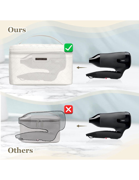 Bolsa de Maquillaje Dajasan Grande de Cuero PU 30x18x17 cm