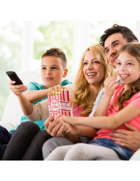 100 Bolsas de Papel para Palomitas Sudaya 9x5.7x21cm Vintage