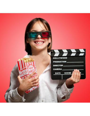 100 Bolsas de Papel para Palomitas Sudaya 9x5.7x21cm Vintage