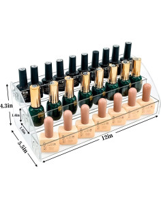 Organizador de Esmaltes MineSign Acrílico 3 Capas 30.99cm 2