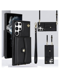 Funda Asuwish para Samsung Galaxy S22 Ultra 5G Negro