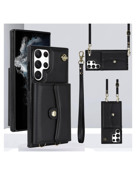 Funda Asuwish para Samsung Galaxy S22 Ultra 5G Negro Funda Asuwish para Samsung Galaxy S22 Ultra 5G Negro