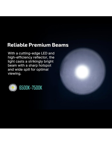 Linterna EDC OLIGHT BatonTurbo Recargable 1000 Lúmenes 510m